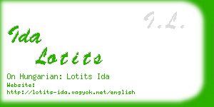 ida lotits business card